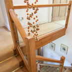Oak and Glass Staircase